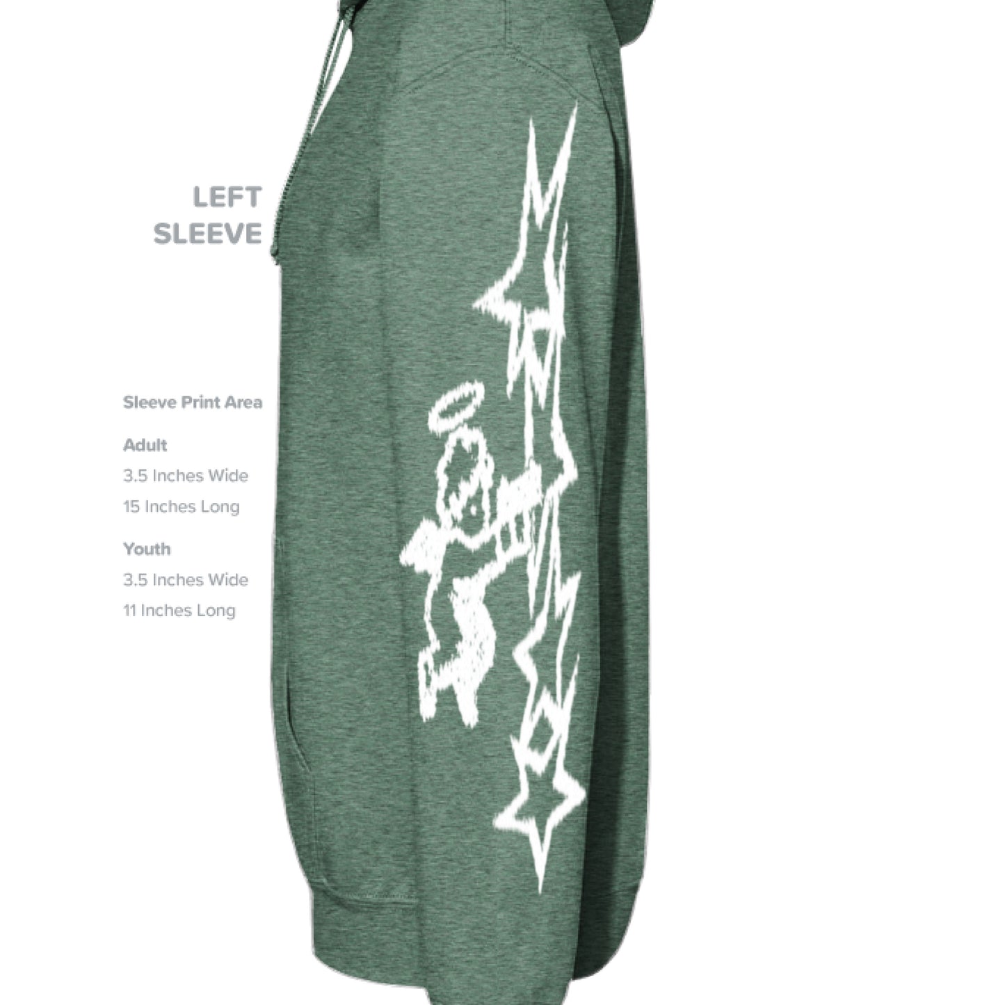 Heather Sport Dark Green - SLEEVE_LEFT