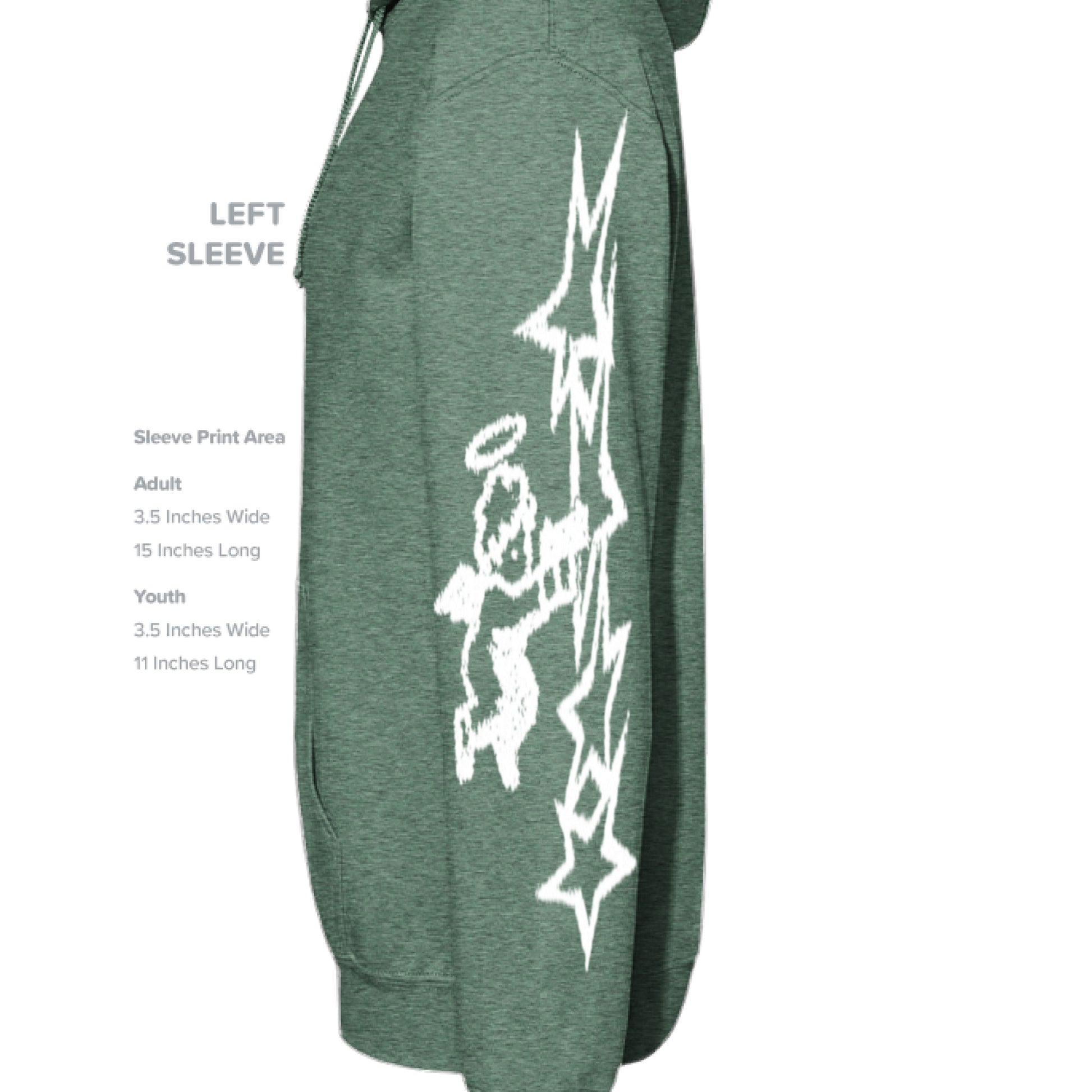 Heather Sport Dark Green - SLEEVE_LEFT